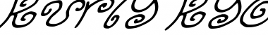 Download Kurly Kyoots Italic Font Title Preview