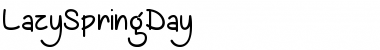 Download Lazy Spring Day Regular Font Title Preview