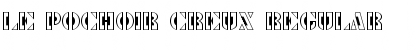 Download Le Pochoir Creux Regular Font Title Preview
