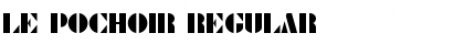 Download Le Pochoir Regular Font Title Preview