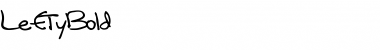 Download Lefty Bold Font Title Preview