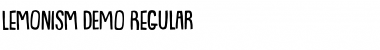 Download Lemonism DEMO Regular Font Title Preview