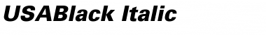 Download USABlack Italic Font