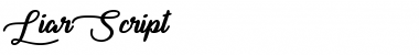 Download Liar Script Regular Font Title Preview