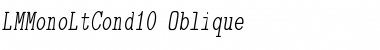 Download Latin Modern Mono Light Cond 10 Oblique Font Title Preview
