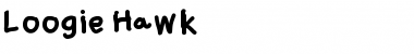 Download Loogie Hawk Regular Font Title Preview