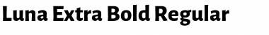 Download Luna Extra Bold Regular Font Title Preview
