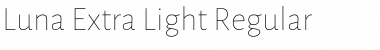Download Luna Extra Light Regular Font Title Preview