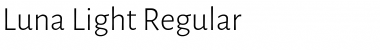 Download Luna Light Regular Font Title Preview