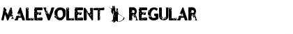 Download Malevolent z Regular Font Title Preview
