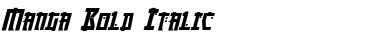 Download Manga Bold Italic Font Title Preview