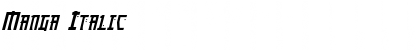 Download Manga Italic Font Title Preview