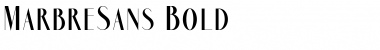 Download Marbre Sans Bold Font Title Preview