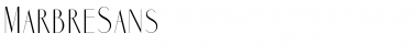 Download Marbre Sans Regular Font Title Preview