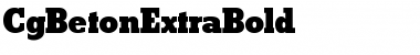 Download CgBetonExtraBold Medium Font Title Preview