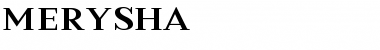 Download Merysha Regular Font Title Preview