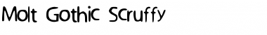 Download Molt_Gothic_Scruffy Medium Font