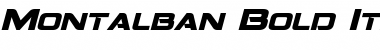 Download Montalban Bold Italic Font