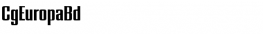 Download CgEuropaBd Medium Font Title Preview