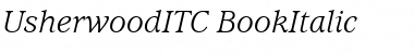 Download UsherwoodITC Italic Font