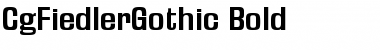 Download CgFiedlerGothic Bold Font Title Preview