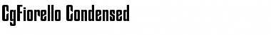 Download CgFiorello Medium Font Title Preview