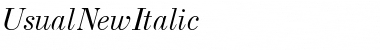 Download UsualNew Italic Font