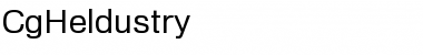 Download CgHeldustry Regular Font Title Preview