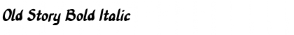 Download Old Story Bold Italic Font Title Preview