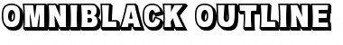 Download OMNIBLACK Outline Regular Font Title Preview