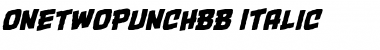 Download OneTwoPunch BB Italic Font Title Preview