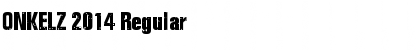 Download ONKELZ 2014 Regular Font Title Preview