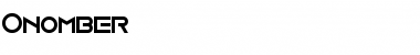 Download Onomber Regular Font Title Preview