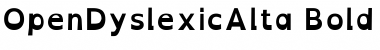Download OpenDyslexicAlta Bold Font Title Preview