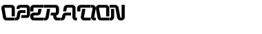 Download OPERATION Regular Font Title Preview