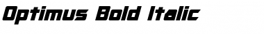 Download Optimus Bold Italic Font Title Preview