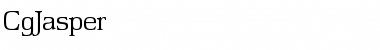 Download CgJasper Medium Font Title Preview