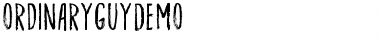 Download Ordinary Guy DEMO Regular Font Title Preview