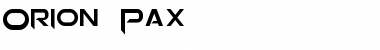 Download Orion Pax Regular Font Title Preview