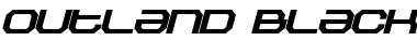 Download Outland Black Italic Font Title Preview
