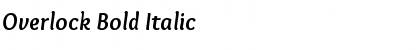 Download Overlock Bold Italic Font Title Preview