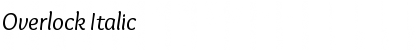Download Overlock Italic Font Title Preview
