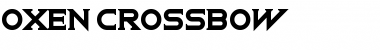 Download Oxen Crossbow Regular Font Title Preview