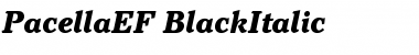 Download PacellaEF-BlackItalic Regular Font