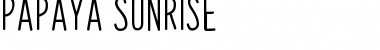 Download Papaya Sunrise Regular Font Title Preview