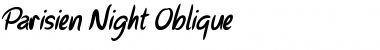 Download Parisien Night Oblique Font Title Preview