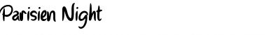 Download Parisien Night Regular Font Title Preview