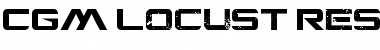 Download CGM Locust Resistance Regular Font Title Preview