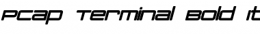Download PCap Terminal Bold Italic Font Title Preview