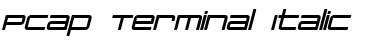 Download PCap Terminal Italic Font Title Preview